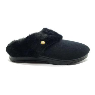 Imagem de Pantufa Pegada Feminina 266016-03, Preto, 35