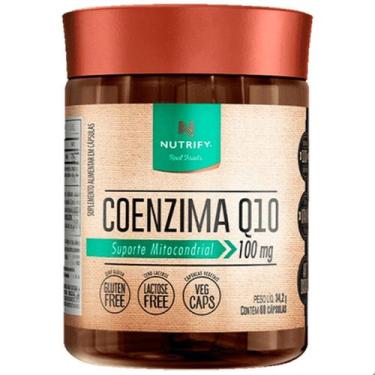 Imagem de Coenzima Q10 100mg 60 Capsulas Nutrify, Sem Sabor