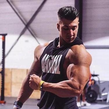 Imagem de Camiseta Sem Mangas Masculina Para Academia, Top De Fitness, Camiseta 