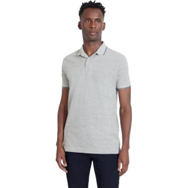 Imagem de Camisa Polo Aramis Listras IN23 Cinza Masculino, P