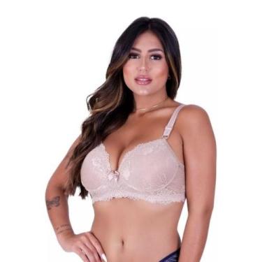 Imagem de Sutiã Pluss Size Maria em Renda com Bojo Feminino Lingerie Sexy - Scho