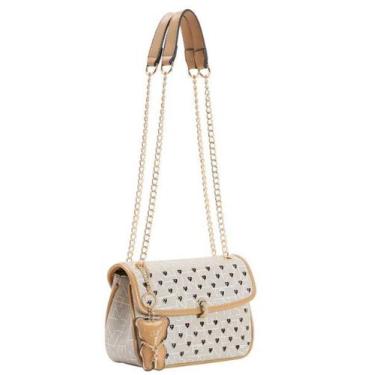 Imagem de Bolsa Chenson Monograma New Cristal Ombro Azul Bege