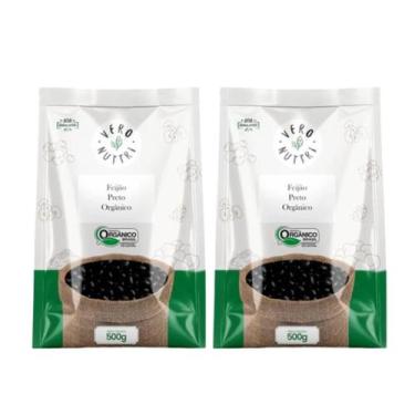 Imagem de Kit 2 Feijao Preto Organico 1Kg Vero Nuttri