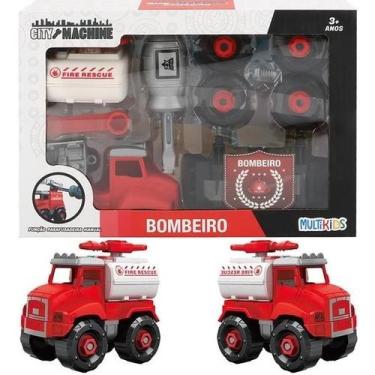 Imagem de Caminhao CITY Machine Bombeiro Tanque Agua Multikids BR1698