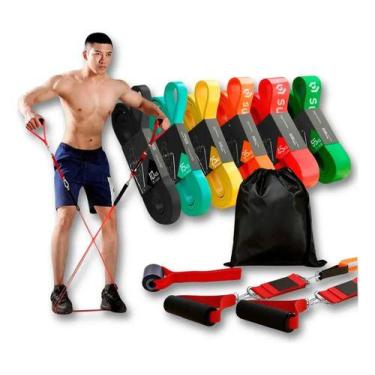 Imagem de Kit 5 Faixa Elástica Super Mini Band Para Treino Exercícios Pdo Store 