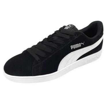 Imagem de Tênis Puma Smash V2 Wns BDP Black White, 38, Preto