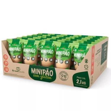 Imagem de Mini Pão Sem Glúten e Sem Lactose Vegano CX/30 Un Grani Amici