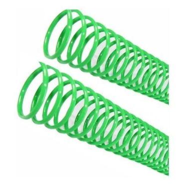 Imagem de Espiral Para Encadernação Verde 07mm Para 25 Folhas 100un - CASSMAR