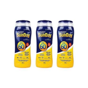 Imagem de Kit 3un Protetor Solar Fps 60 Corporal Sunday 200ml - Nutriex