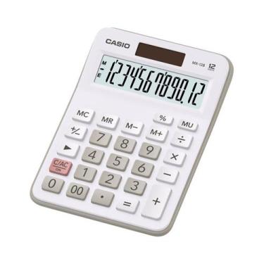 Imagem de Calculadora de Mesa 12 Dígitos MX-12B Branca Casio Calculadora de Mesa