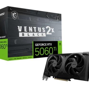 Imagem de Placa De Vídeo Nvidia Geforce Msi  RTX5060ti Ventus Oc Black Plus 2x 16gb - 128 Bits - HDMI/3x Dp - 912-v535
