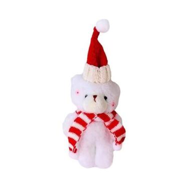Imagem de Mini Ursos De Pelúcia De Natal 12 Peças Em Lote, Chaveiros Pequenos De