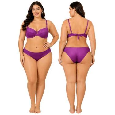 Imagem de Biquíni Feminino Plus Size de Aro Sem Bojo Com Calcinha BomBom e Fio D
