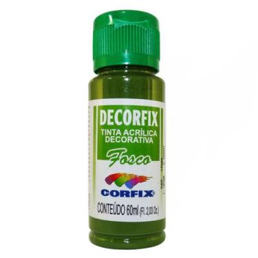 Imagem de Tinta Acrilica Fosca Decorfix Corfix 60ml - Selecione a Cor, 379-VERDE