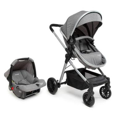 Imagem de Carrinho Prestige com bebê conforto Voyage Cor: cinza melange, Cinza M