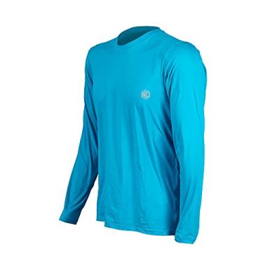 Imagem de Camisa Ciclismo Masculina Manga Longa UV Slim - Azul P