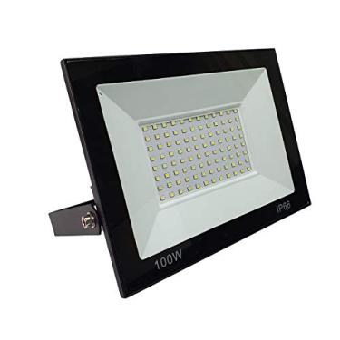 Imagem de Refletor Led Eco Smd 100w Holofote Slim Branco Frio 6500k Iluminação