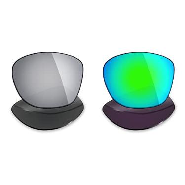 Imagem de 2 pares de lentes polarizadas de substituição da Mryok para óculos de sol Oakley Trillbe X – Opções