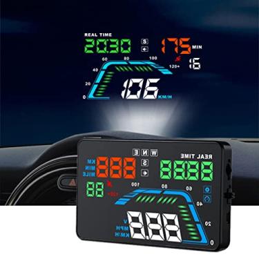 Imagem de XRC TECH Mais recente Q7 Car HUD Head Up Display GPS Velocímetros Acessórios de Carro Excesso Projetor de Para-brisa Conectado pelo Isqueiro de Cigarro