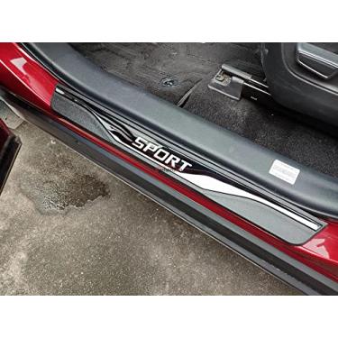 Imagem de GZBFTDH Proteção de Peitoril Soleira da Porta, para Subaru BRZ 2014-2020 Carro Acessórios, Aço Inoxidável Kick Plate Guard de Pedal de Limiar Protetor, Peças para Automóveis