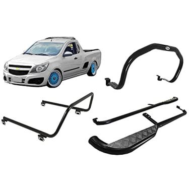 Imagem de KIT QUEBRA MATO+ESTRIBO+SANTO ANTONIO PICK-UP MONTANA PRETO