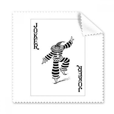Imagem de Pano de limpeza para tela de telefone com estampa de cartas Coringa preto, 5 peças