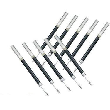 Imagem de Refil de tinta Pentel para caneta de gel líquido EnerGel / Conjunto de 10 refis de tinta preta de 1,0 mm