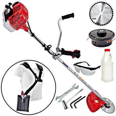 Imagem de Roçadeira Profissional Lateral Nakashi L331M 32.6CC 2 Tempos Motor TU33 Ideal Para Fazendas, Rodovias e Residenciais