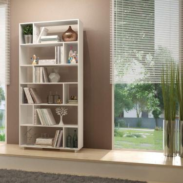 Imagem de Estante para Livros 5 Prateleiras BE 44 Performa BRV Móveis Branco