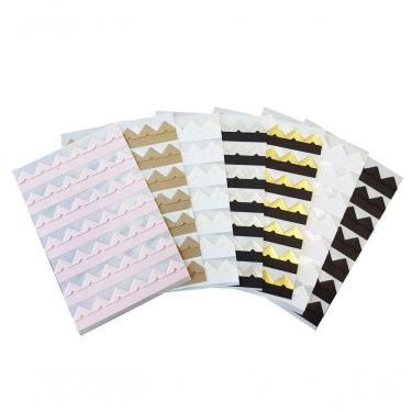 Imagem de Cantoneiras Auto Adesiva Fotos Cor Preta - 10 Blisters