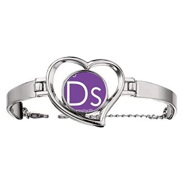 Imagem de N/A N/A Bracelete de arame para joias de coração com pedras de transição de metais e elementos Chestry Elements, medium, metal