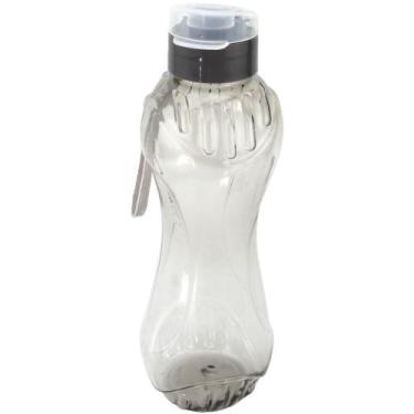 Imagem de Garrafa Squeeze Fit Plástico 600ml - Preto  - Cb1098 - Clink