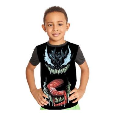 Imagem de Camiseta Infantil Alienígena Venom Logo Ref:414 - Smoke