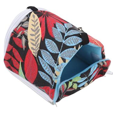 Imagem de Tnfeeon Pequeno animal de estimação removível 4 estações cama de porquinho-da-índia para hamster porquinho da índia planador de açúcar hamster respirável confortável hamster, pássaro da índia algodão pequeno para animais de estimação para hamster