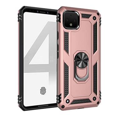 Imagem de For Google Pixel 4 Shockproof TPU + PC Protective Case with 360 Degree Rotating Holder