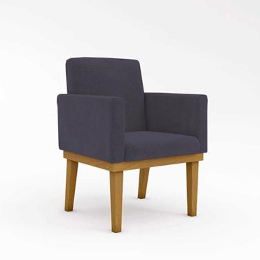 Imagem de Cadeira Com Base Mesa De Estudos Poltrona Cinza