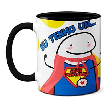 Imagem de Caneca Criativa Meme Flork Tenho Um Super Professor Presente (Preta)