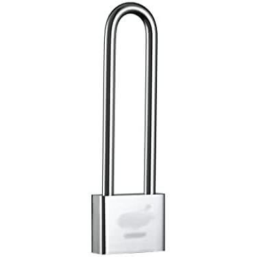 Imagem de Cadeado com alça estendida de manilha cadeados duráveis com chave com 4 chaves terno de aço inoxidável para porta e conjunto de cadeado de armazém, Collector88