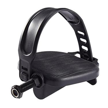 Imagem de Vaveren Pedais De Bicicleta Ergométrica Com Alças/2-9/16 Polegadas Spindle Turnhalle Indoor Fitness Equipment Acessórios Stationary Bike Pedal, Longo Eixo De 12, 7 Mm