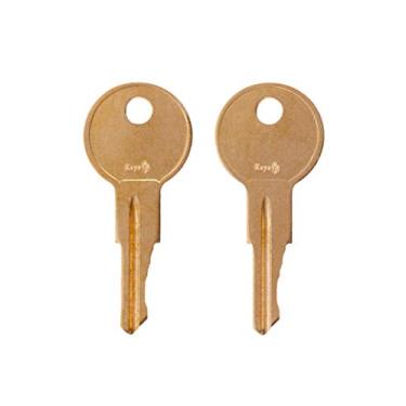 Imagem de CH545 UWS Par de 2 chaves de substituição para CH545 UWS Trava de caixa de ferramentas de caminhão. Chaveiro pré-cortado para código por keys22