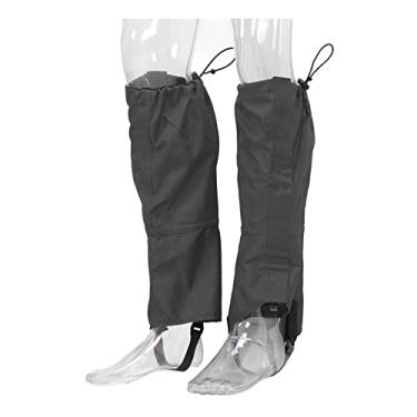 Imagem de Botas de Caminhada de Esqui Impermeável 600D Ripstop Oxford Tecido Impermeável para Pernas de Neve (Preto)