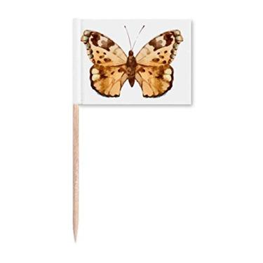 Imagem de Borboleta com asas marrons marcador marcador decoração de festa