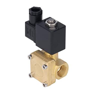 Imagem de Válvula solenóide de 2 posições resistente à corrosão Válvula de alta pressão NC de 2 posições Tamanho padrão para equipamentos pneumáticos (AC 220V)