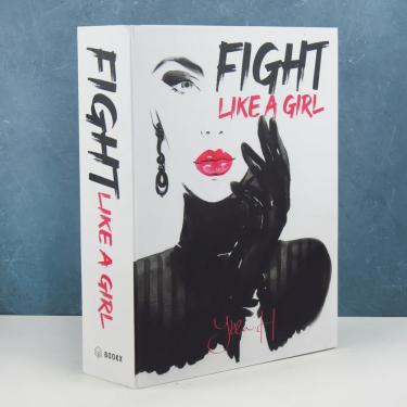 Imagem de Caixa Livro Decorativa Book Box Fight Like a Girl 26,5x20cm Goods br