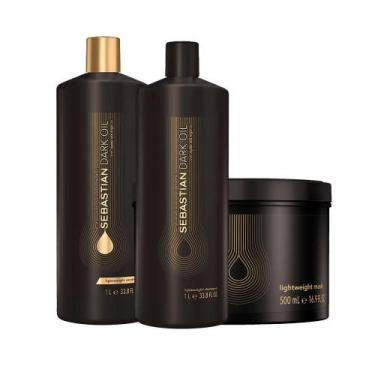 Imagem de Kit Sebastian Professional Dark Oil - Shampoo E Condicionador E Máscar
