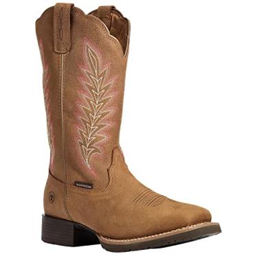 Imagem de Ariat Bota masculina híbrida rancher à prova d'água, Pebbled Tan, 44