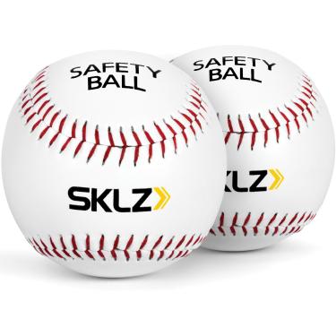 Imagem de SKLZ Bolas de beisebol de segurança acolchoadas macias, pacote com 2, pérola branca