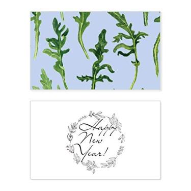 Imagem de Folhas de samambaia, desenho, planta, ano novo, festival, cartão de felicitações, mensagem de abençoar presente