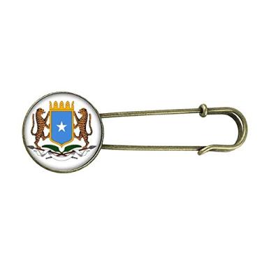 Imagem de Emblema nacional da Somália, África, retrô, broche de metal