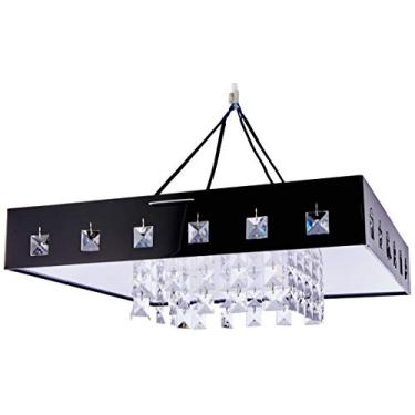 Imagem de Plafon Vienna LED 6500K LLUM Bronzearte Vienna 40W Preto 40 x 40 cm